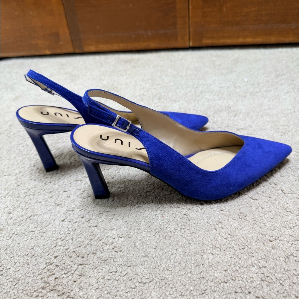 Unisa Blue Suede Heels